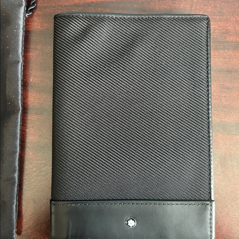 Montblanc Black Leather Passport Holder